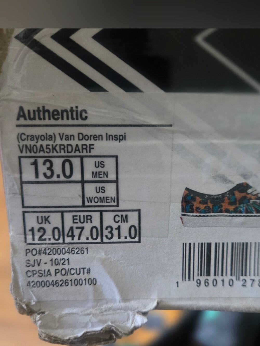 Vans Authentic Crayola Men size 13 Multicolor classic 072026 - Picture 7 of 7